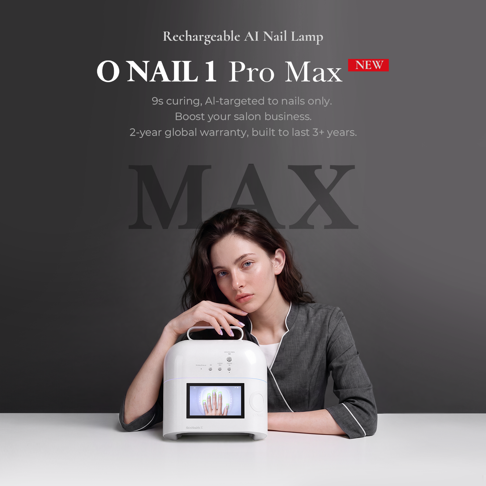ONAIL 1 PRO MAX-Rechargeable AI Nail Lamp