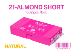 ALMOND - SHORT - NAIL UP -Soft Gel Tip Box-602pcs-14sizes - NATURAL - (REG. $30). 50% OFF - NOW EACH $15.